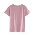 thumbnail image 5 of Xuanfei Women Dandelion Print Short Sleeve Crew Neck T-Shirt, 5 of 7