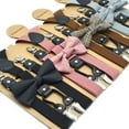 thumbnail image 2 of Men Women Unisex Matching Suspenders Braces&Bow Tie Combo Sets Fancy Costume, 2 of 9