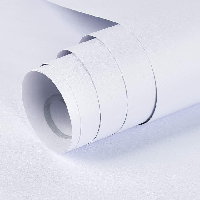 Papel tapiz Mecpar 40 x 10 m blanco mate autoadhesivo impermeable
