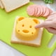 thumbnail image 5 of Cortador de sándwich - Cortadores de molde de sándwich de pan con forma de oso de dibujos animados amarillo Ehuebsd Libre de BPA, 5 of 8