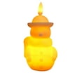 thumbnail image 2 of LED Flameless Battery-Operated Sparkly Glitter 3D Fire Wick Flickering Flame Snowman Candle Decor for Christmas Celebration Party (B), 2 of 6