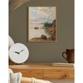 thumbnail image 4 of Drsoum Vintage Coastal Landscape Wall Art Rustic Retro Framed Ocean Scenery Prints Farmhouse Classic Decorations for Home Office Bedroom 8x10in Natural Framed, 4 of 6