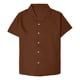 thumbnail image 5 of Ceisia Men's Loose Fit Casual 2-Piece Set Short Sleeve Button-Down Shirt with Elastic Waist Drawstring Shorts Gifts, 5 of 9