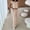 Beige, variant on Women's Casual Suit Set Spring Summer Round Neck Shoulder Padded Trousers Outfit Pure Color Work Daily Wear Comfortable Stretchy Pant Loose Jumpsuit for Women Dress Jumpsuits for Women Evening All Two