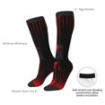 thumbnail image 4 of Balery Minimalist Skull Red Calcetines novedosos Calcetines deportivos Calcetines hasta la rodilla Calcetines de algodón Calcetines originales y geniales, 4 of 6