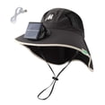 thumbnail image 2 of BRGZLK Boys Cooling Solar Fan Hat Summer 2026 Trendy Quick Drying Adjustable Sun Protection Hats for Outdoor Gray Free Size, 2 of 6