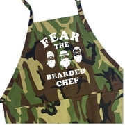 ApronMen BBQ Chef Apron - Fear the Beared Chef - Funny Aprons For Men