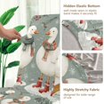 thumbnail image 5 of Yayeee 2 Pack Dining Chair Covers Stretch Parson Chairs Slipcovers Seat Protector, Winter Goose Scarves, 5 of 6