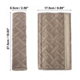 thumbnail image 5 of Motoforti 4 Pcs Velvet Car Shoulder Seatbelt Pad Covers Universal Khaki 27.5x6.5cm, 5 of 7