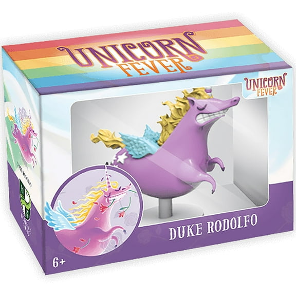 Unicorn Fever: Duke Rodolfo - Painted Figure - Collectible Unicorn Miniature, Ages 6 