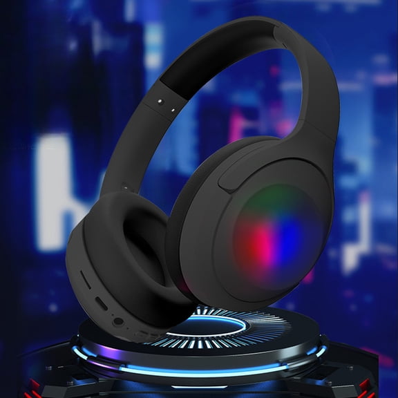 Gecau Headphones Wireless Bluetooth Headset Subwoofer Bluetooth Upgraded orts Game Headphones Black 8x6.8 Inch Home Stuff