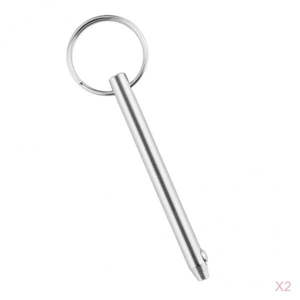2x Pasador De Liberación Rápida Para De Cubierta De Barco Acero Inoxidable Marino 316 6.3x95mm kusrkot Pin de liberación rápida del barco