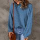thumbnail image 1 of Suéter de cuello alto y blusa informal de cuello alto de invierno para mujer, suéter tejido de manga larga, suéteres sólidos, suéter para mujer, 1 of 7