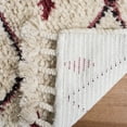 thumbnail image 5 of SAFAVIEH Casablanca Winnie Geometric Shag Area Rug, Ivory/Fuchsia, 8' x 10', 5 of 6