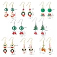 thumbnail image 3 of K-KED Cute Snowman Earrings Christmas Dangle Earrings Holiday Fashion Delicate Jewelry Gift-2, 3 of 9