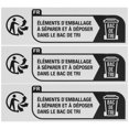 thumbnail image 1 of Minkissy 2000 Pieces Garbage Classification Sign Stickers Recycle Decal Paper for Recycling, 1 of 5