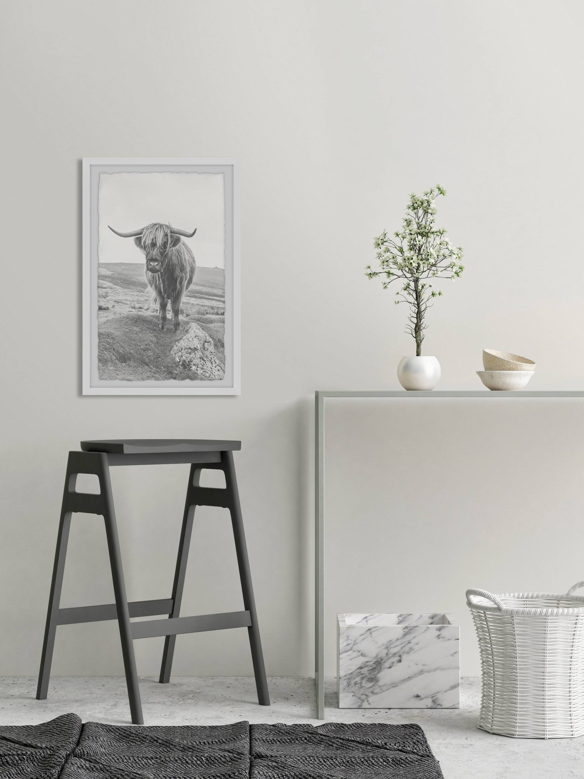 On a Hill' Framed Painting Print - Multi-color