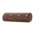 thumbnail image 3 of Caja de almacenamiento para relojes, 3 ranuras, utilidad compacta, anticaída, soporte para colección de joyas, caja enrollable para regalo, oficina, Marrón, 3 of 8