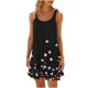 thumbnail image 1 of Vestido sin Mangas para Mujeres Casual Loose Fit con Impresión sin Posicionamiento Y Tela Elástica, Vestido de Verano de Cintura Elástica para Uso Diario en Casa O Trabajo, 1 of 5