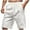 White, variant on Havenre Men's Color Block Striped Workout Cool Shorts Lightweight Drawstring Waist Gym Straight Leg Athletic Shorts with Pockets Black L