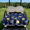 thumbnail image 2 of Psesaysky Golf Cart Seat Covers Neon Jellyfish Pattern Golf Cart Seat Blanket with 4 Pockets and Handle, Non-slip Universal Fit for EZGO, Yamaha, Club Car and Other 2-Seat Carts, 51"x 30.3", 2 of 8