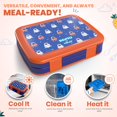 thumbnail image 3 of Fiambrera YOLAY Bento Box para niños, a prueba de fugas, 5 compartimentos, 3 of 7