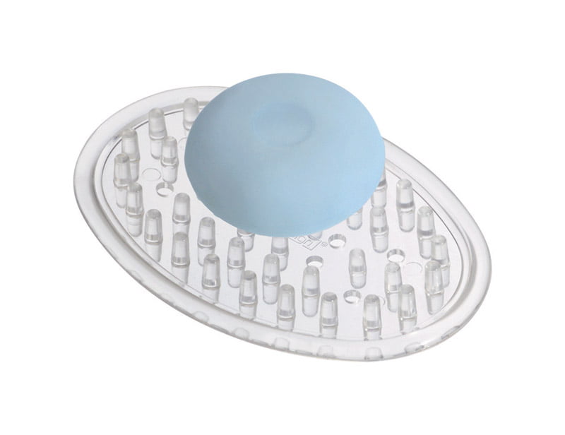 InterDesign 28900 Royal Rectangular Soap Dish Clear 