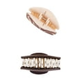 thumbnail image 3 of Goody Tru X Let It Happen Slideproof™ Medium Claw Clips Brown, 2 CT, 3 of 6