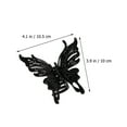 thumbnail image 4 of OULII 3Pcs Hair Barrettes for Girls Black Plastic Simple Design for Family Events, 4 of 7