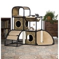 thumbnail image 3 of Productos para mascotas Cat House Prevue Catville Townhome Leopard, 3 of 5