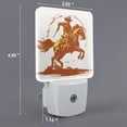 thumbnail image 2 of Sikiie Vintage Cowboy On A Bronco Horse Led Night Light, Warm White,Cool White Lights for Bathroom,Hallway,Bedroom, Kids Room-US, 2 of 7