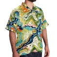 thumbnail image 2 of Atlas Men's Casual Printed Button Down Short Sleeve Beach Shirts, 2 of 6