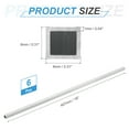 thumbnail image 2 of Uxcell Aluminum Square Tubing,0.31"x0.31"x16" Long 0.04" Wall Thick 6063 Aluminum Square Tube Seamless Structural Metal Profile Hardware for Construction DIY Home Decor Furniture 6pcs, 2 of 6