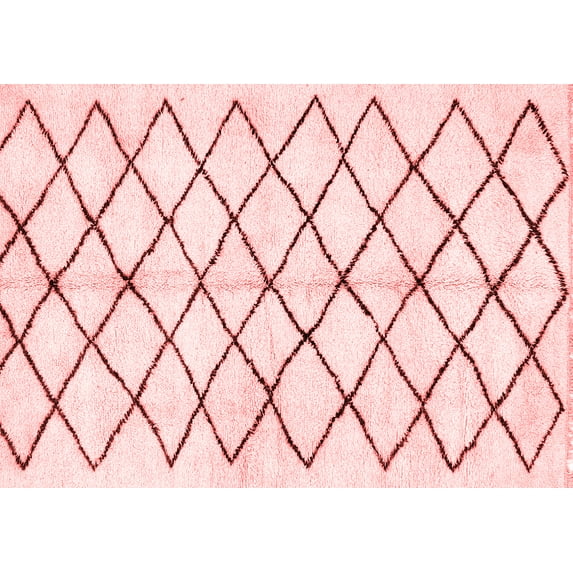 Ahgly Company Indoor Rectangle Solid Red Modern Area Rugs, 3' x 5'
