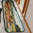 thumbnail image 6 of CURLYOOT Outdoor Picnic Themed Runner Rug 2'x6' Washable Kitchen Runner Rug Indoor Non Slip Laundry Rugs Floor Carpet for Hallway Kitchen Entryway Bedroom Living Room, 6 of 9