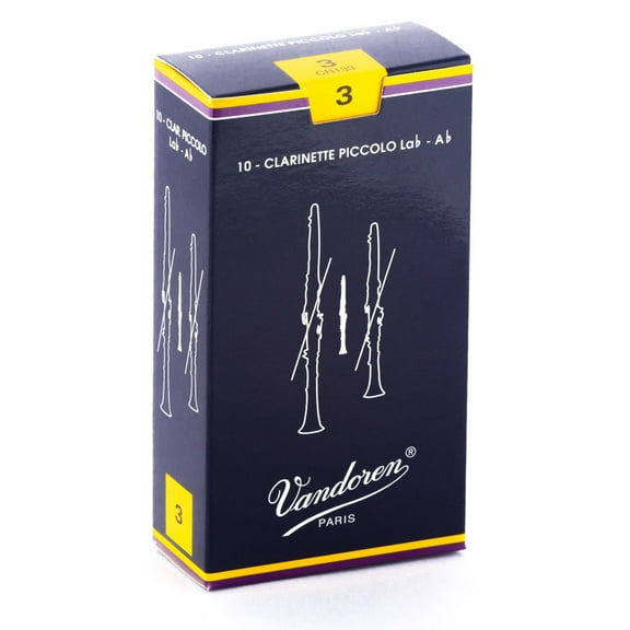 Vandoren Ab Clarinet Traditional Reeds Strength #3; Box of 10