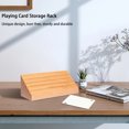 thumbnail image 3 of Homeer Playing-Card Storage Rack Storage Rack Wooden Storage Rack Convenient Wooden Playing-Card Holder Stand Smooth Edge Playing-Card Storage Rack Home Supplies, 3 of 7