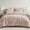 Rose Pink, variant on EVERGRACE Luxury Velvet Quilt Set Full Queen Size Bedding Sets, Ultra Soft Velvet Comforter Set, Lightweight Channel Box Stitch Oversized Bedspread Coverlet for All Season, with 2 Shams, Rose Pink