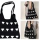 thumbnail image 2 of Bolso Hobo Mano Punto Con Patrón Corazón Ganchillo para Mujer Compras, 2 of 9