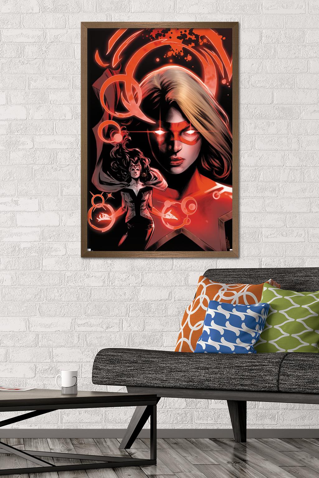 Marvel Comics - Scarlet Witch - Star #2 Wall Poster, 22.375" x 34", Framed