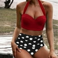 thumbnail image 2 of Conjunto de bikini a la moda para mujer, traje de baño de dos piezas, traje de baño relleno sin almohadilla en el pecho, ropa de playa con soporte de acero Fridja  nalpqowj52446, 2 of 4