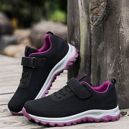 

NECHOLOGY Womens Shoes Size 8 Sandals Ladies Low Top Breathable Strap Casual Lightweight Sports Womens Wedge Dress Heels Black 9