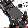 thumbnail image 2 of Amortiguador de aleación de aluminio mejorado resistente al desgaste reemplazo de placa receptora de fácil instalación para 1:24 modelo SCX24 90081 negro Inevent FN002026-01, 2 of 5