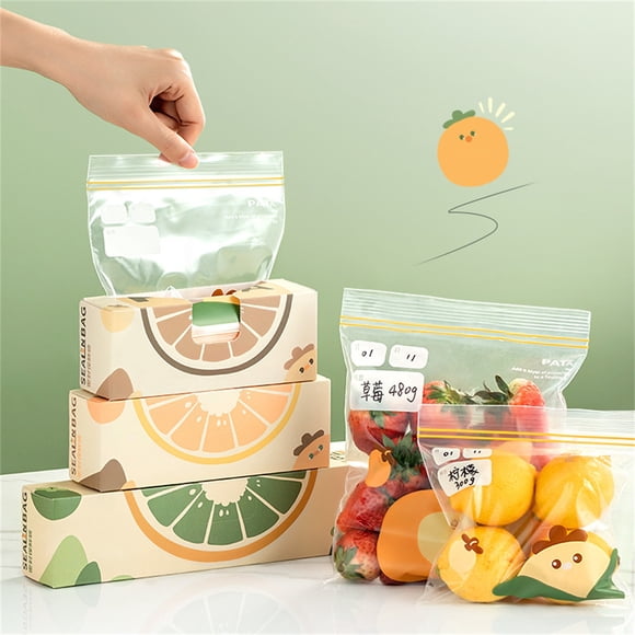 Bolsas reutilizables para congelar alimentos, resistentes y con compartimentos, diseño transparente, para el hogar y la oficina, conservación a largo plazo, para refrigerios y comidas.