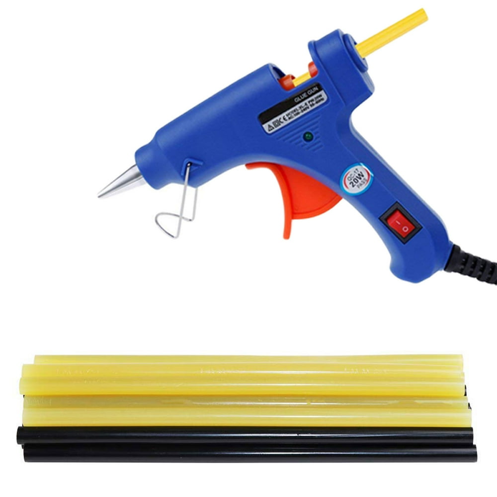Hot Glue Gun with 20pcs Melting Glue Sticks Glue Gun Kit for DIY Small