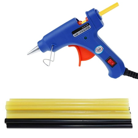 Glue Gun Sticks Hot Glue Gun with 20pcs Melting Glue Sticks Glue Gun Kit for DIY Small Craft Projects&Sealing and Christmas Decoration/Gifts 20-Watts ()