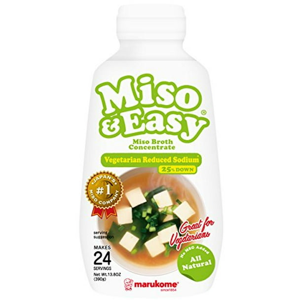 Marukome Miso and Easy, Miso Broth Concentrate, Vegetarian Reduced