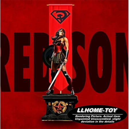 1/6 52cm Wonder Woman Red Son 3D Print Figure Model Unpainted Unassembled kit