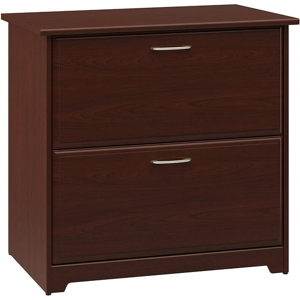 Bush Furniture Cabot 2 Drawer Lateral File Cabinet, Harvest Cherry