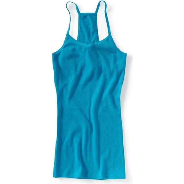 Camiseta sin mangas Aeropostale con espalda cruzada para mujer color azul pequeño